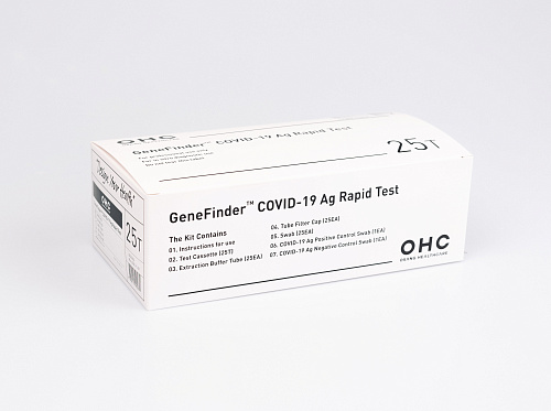 Экспресс-тест GeneFinder COVID-19 Ag Rapid Test (25шт./уп.)